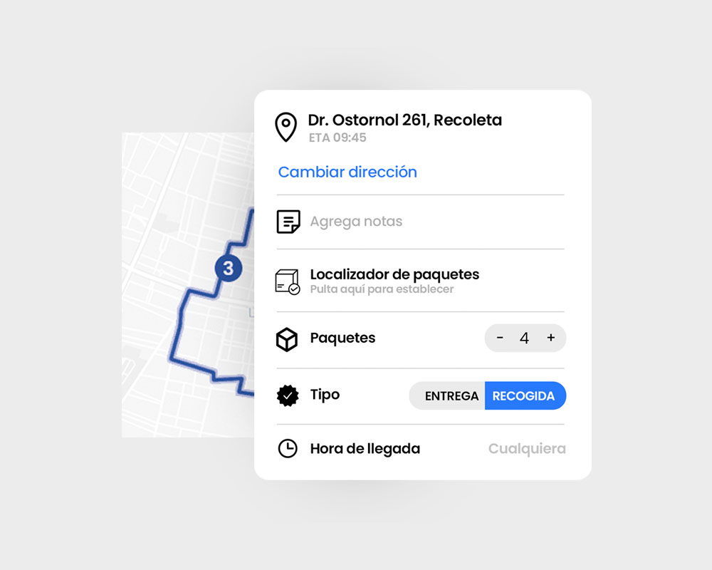 Crea las entregas fácilmente